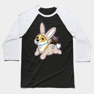 Cute Easter Corgi Baseball T-Shirt